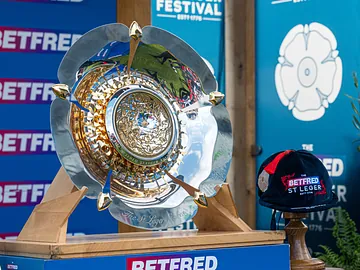 Betfred St Leger 2025 trophy and cap