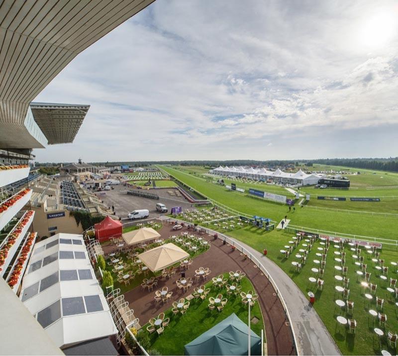 View of Doncaster Racecourse from the grandstand