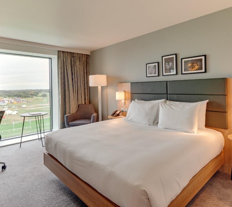 The comfy and modern interior of the hilton hotel at Doncaster