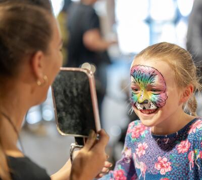 Young racegoers having fun at St Leger
